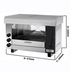 Salamandra/ Horno pita PRO - 0,81 m - con 3 resistencias