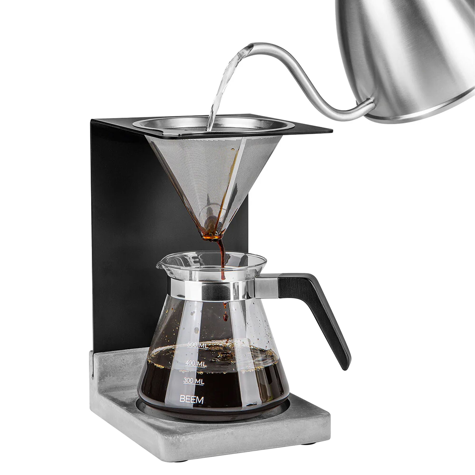 BEEM | POUR OVEN - Ensemble de cafetière - Béton - 0,5 Litres