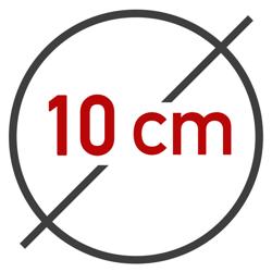 Presă pentru hamburger - plastic - medie - Ø 100 mm - roșu - 8 orificii - 125 g