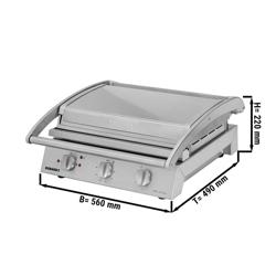 ROBAND | Contactgrill | Hamburger grill - 3.1 kW - bovenzijde Gegroefd & onderzijde Glad - Grilloppervlak: 500x275mm