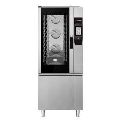 Elettrico - Forno combinato a vapore - Touch screen - 7" display TFT touch - 10x GN 1/1 - incl. Tavolo armadiato da lavoro, Sistema di lavaggio & Sonda al cuore