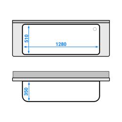 Plonge à marmites en inox ECO - 1600x600mm - avec étagère basse & 1 bac