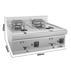 Friteuza electrica - 10 + 10 litri (18kW)