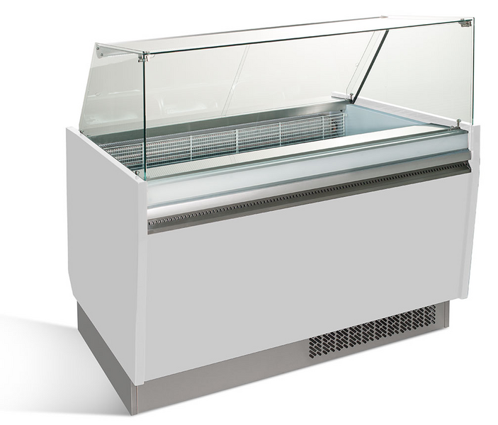 Dondurma Tezgahı LIAM - 1310mm - Statik- 10+10x5 Litre Dondurma Kabı için- Beyaz