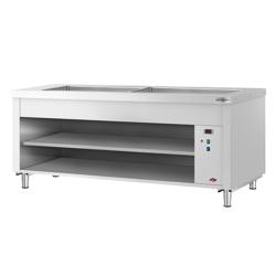 Buffet warmhoud KOPENHAGEN - 2310mm - met bain-marie - voor 6x GN 1/1