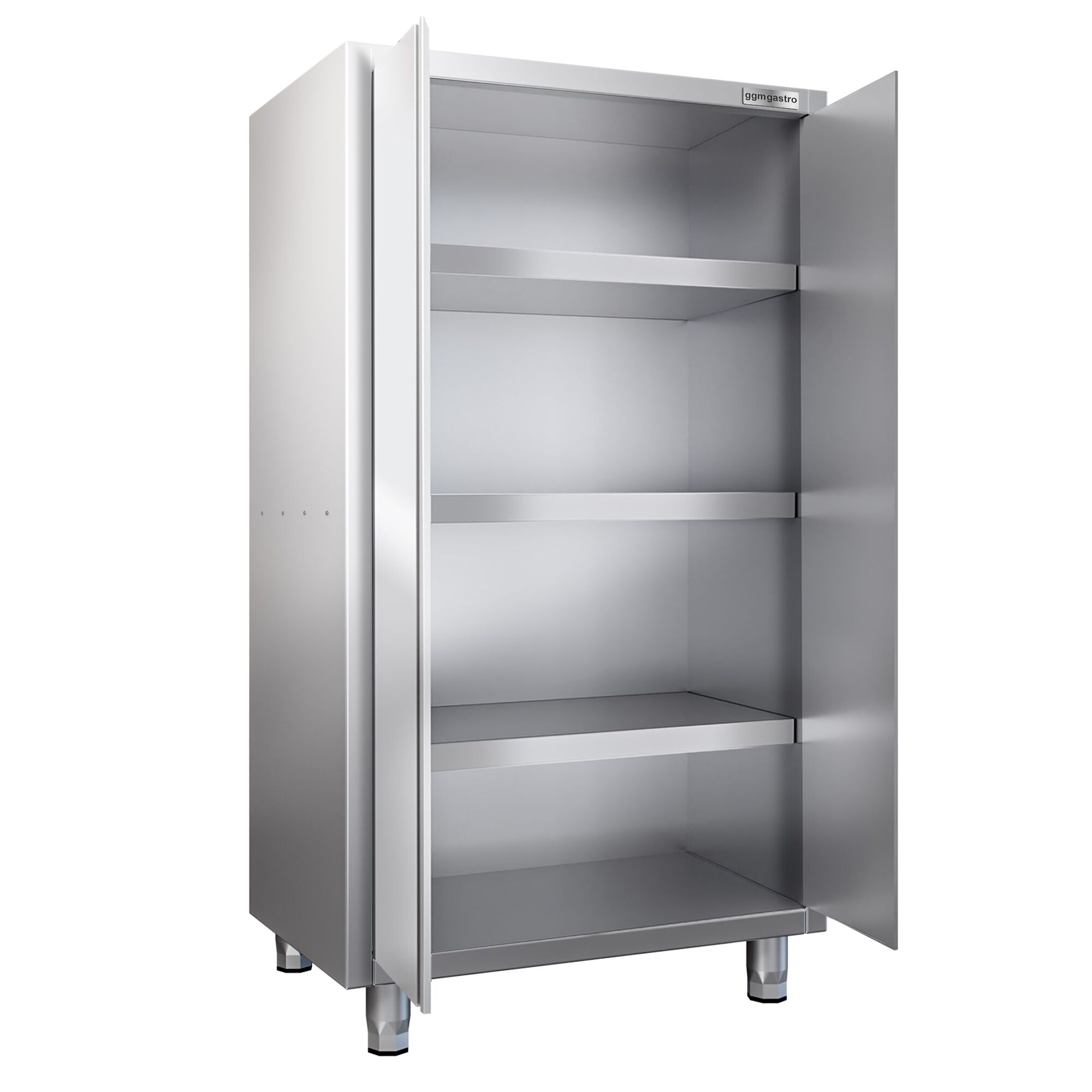 Armoire de travail en inox PREMIUM - 1000x700mm - 2 portes battantes - Hauteur: 1800mm
