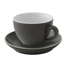 (6 pcs) COLORS | Cappuccino Cup Colors - 180ml - Grey