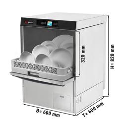 Geschirrspülmaschine - 3,6 kW - mit Reiniger-, Klarspüler- & Laugenpumpe