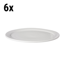 (6 db) BUDGETLINE - Tányér lapos Mammoet - Ø 26 cm - Fehér