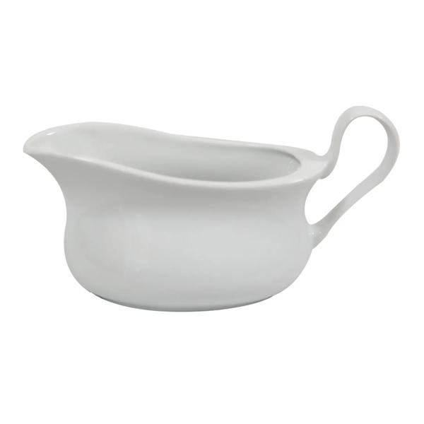 (6 pieces) Mix & Match Sauce & Gravy Boat – 370 ml - Porcelain - White