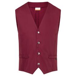 (6 stuks) KARLOWSKY | Heren Gilet Kai - Bordeaux - maat: 50