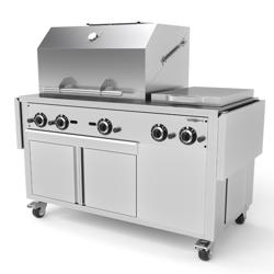 Gasbarbecue - Grillstation - 22,5kW - 2 branders - Roestvrij staal
