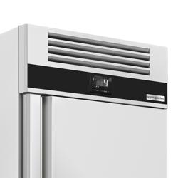 Bakkerijkoelkast RVS PREMIUM - EN 600x400 - 820mm - 850liter - tot -2°C tot +8°C - met 1 deur - geforceerde koeling, LED‑verlichting & automatische ontdooiing