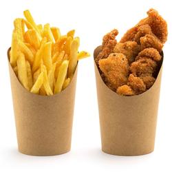 Frytownica gazowa dwukomorowa wolnostojąca - 20+20L - 33kW - z kranem spustowym