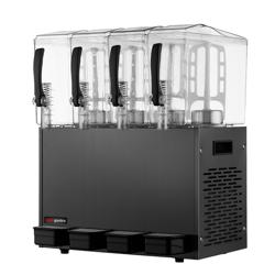 Distribuidor de sumos - 4x 10 litros - preto