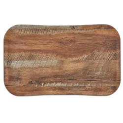 (12 stuks) CAMBRO | CENTURY™ - Glasvezel dienblad - GN 1/1 - Bruin eiken houteffect - Glad