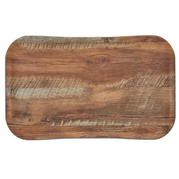 (12 Stück) CAMBRO | CENTURY™ - Fiberglas Tablett - GN 1/1 - Holzoptik Eiche braun - glatt