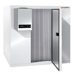 Vriescel - 2100x1200mm x H2010mm - 3,20m³ - isolatie 120mm - incl. vriesmotor (wandunit) - incl. PVC strokengordijn