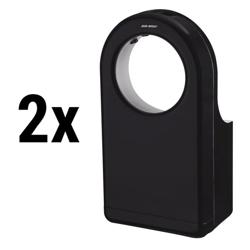 (2 stuks) AIR-WOLF | Handdroger met infraroodsensor - ABS Zwart