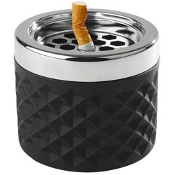 (6 uds) Cenicero antiviento - Ø95mm - vidrio - con tapa