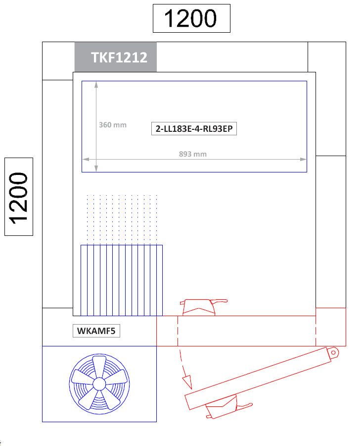 Étagère de base en aluminium - 893 x 1685 mm - Capacité de charge : 450 kg