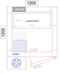 Scaffale in alluminio anodizzato - 893x1685mm - Profondità: 360mm - con 4 ripiani - Portata: 450kg