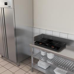 (2 stuks) Inductiekookplaat - 2-delig - 605x360x63mm - 3,5 kW - 2 kookzones rond
