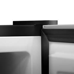 Mini congelatore ECO - acciaio inox - 445mm - 32L - con 1 porta - Nero