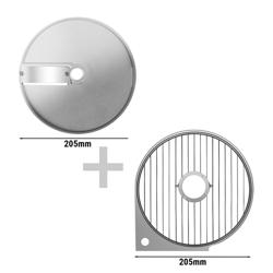 Tartelette bakplaat – groentesnijder GEH & GEH5 PREMIUM - glad - Ø205mm - passend voor groentesnijder GEH & GEH5 - accessoires; snijschijf & aardappelschijf; snijbreedte 10x10mm