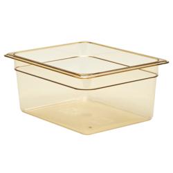 (6 stuks) CAMBRO | H-PAN™ - Hittebestendige GN bakken 1/2 - Amber - Hoogte: 150mm