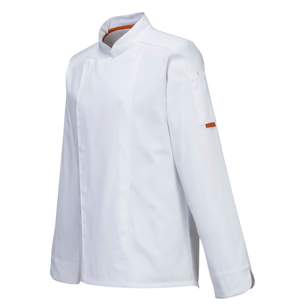 Uzun Kollu MeshAir Pro Chef Ceket - Beyaz - Beden: S