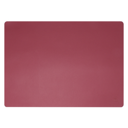 (12 stuks) Placemats James - in elegante lederlook - 33 x 46 cm - Bordeaux