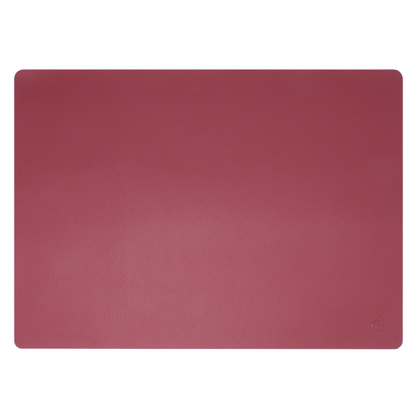 (12 komada) Stolni podmetači James - elegantan kožni izgled - 33 x 46 cm - bordo