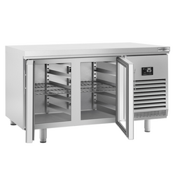 Koelwerkbank PREMIUM PLUS - 1618x800mm - met 2 glazen deuren