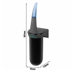 AIR-WOLF | WC borstelhouder - gesloten - ABS kunststof - Antraciet
