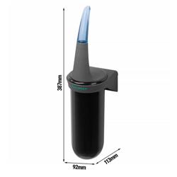 AIR-WOLF | Klozet fırçalığı - kapalı - ABS plastik - antrasit
