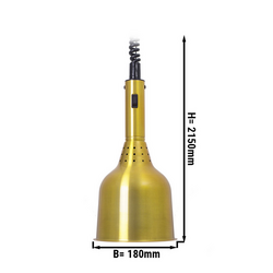 لامپ گرم کن - 250 وات - قطر 18 سانتیمتر - برنجی