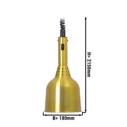 Lampe chauffante infrarouge – 250 watts – Ø 180 mm – Laiton