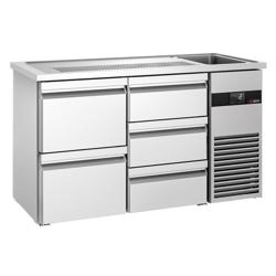 Barkoelkast PREMIUM - 1550x700mm - 5 laden & 1 lade