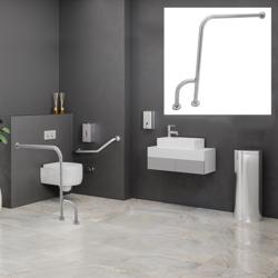 Maniglione angolare 90° - acciaio inox - Lunghezza: 700mm