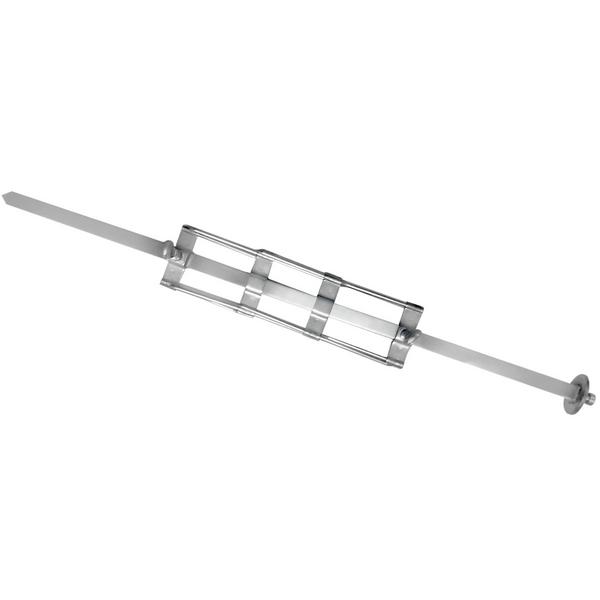 Lame en acier inox avec brochette pour mini-rotissoire pour poulets - 480x524x56mm - Acier inox - compatible avec MHGEM & MHGGM