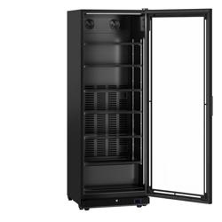 Lednice na nápoje PREMIUM - 750 mm - 739 l - bezrámové provedení - digitální teploměr - s 1 skleněné dveře - černá