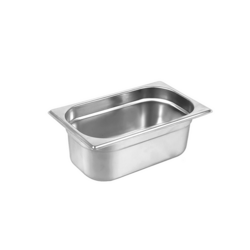 Conteneur GN 1/4 en acier inoxydable - Hauteur : 100 mm         