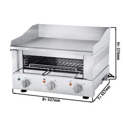 Roband Griddle Toaster 500 - Grill + Szalamandra