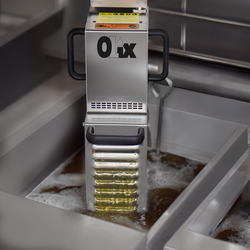 OLIX | L Filtru portabil pentru ulei de prăjit - 100 litri/minut - pentru frigidere de la 20 litri în sus