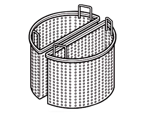 2x cestos 1/2 para caldero eléctrico con 100 litros