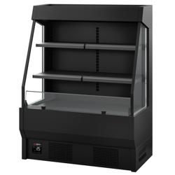 Murale Refrigerato Professionale - 1220mm - 300l - +0°/+7°C - con 2 ripiani - Nero