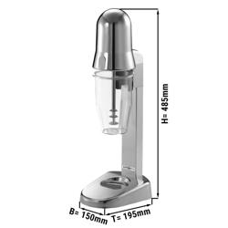 Frullatore a colonna / Frullatore per frappè PREMIUM - a 1 bicchiere - 550ml - 100W - 1 livello di velocità