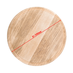 Pizza tallerken med saftrille - Ø 34 cm