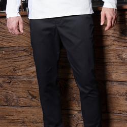 KARLOWSKY | Heren Modern Stretch Chino Broek - Zwart - maat: 48